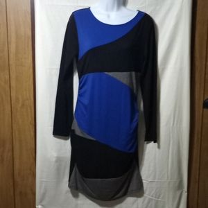 Women's Black blue grey dress